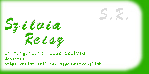 szilvia reisz business card